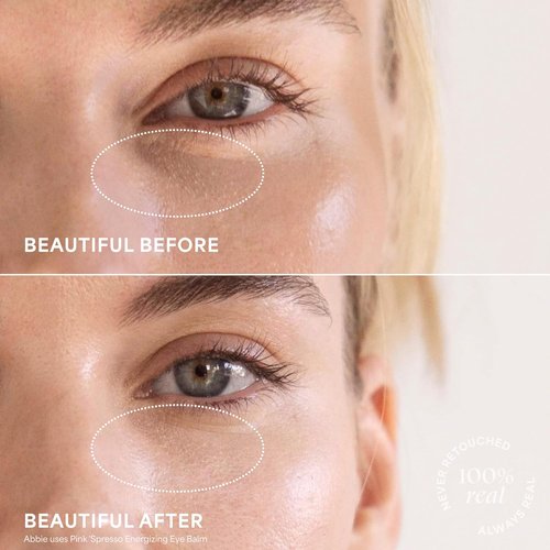TULA Skin Care Spresso Energizing Eye Balm - Hydrating Caffeine Treatment for Dark Circles | Portable 0.35 oz