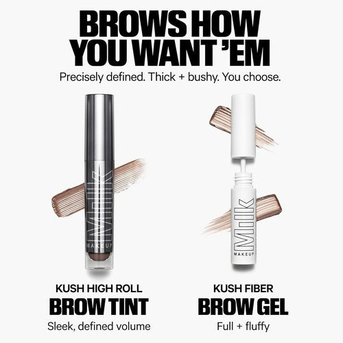 Milk Makeup KUSH Fiber Brow Gel - Tinted Formula for Fuller, Natural-Looking Brows | Vegan & Conditioning