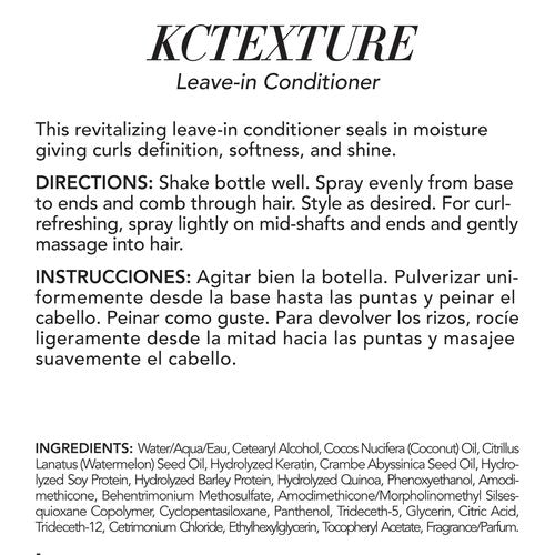 Keratin Complex - KCTEXTURE Leave-In Conditioner for Smooth, Frizz-Free Hair - 5 oz