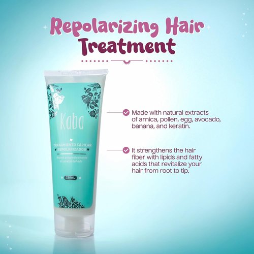 Kaba Hair Treatment Mask - Deep Conditioning for Dry, Damaged Hair | Natural Extracts, 7.8 Oz