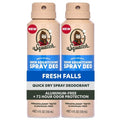 Dr. Squatch Natural Men’s Deodorant - Quick-Dry, Aluminum-Free Formula | Fresh Falls, 4oz (2-Pack)