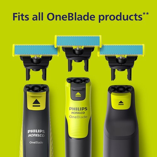 Philips OneBlade Replacement Blades - Anti-Friction Face & Body Kit (Pack of 2)