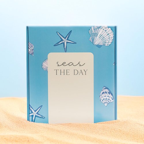 The Love Crate Co. Self Care Gifts for Women. 15pc Gift Box Filled with Ocean Themed Beach Lover Gifts for Her. Thinking of You, Surgery Wellness Kit, Get Well Soon Basket, Birthday Package for Woman