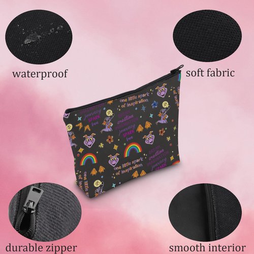 MNIGIU Purple Dragon Cosmetic Bag Purple Dragon Lover Gift Dragons Merch (Purple Dragon Bag)