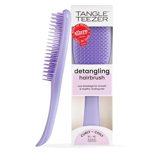 Tangle Teezer Ultimate Detangler Brush - Reduces Frizz & Breakage for 3C to 4C Curly Hair | Purple Passion