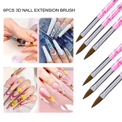 Professional Nail Art Brush Dotting Tools Kit (28pcs Pink)