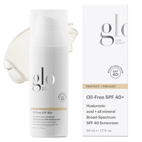 Glo Skin Beauty Mineral Sunscreen SPF 40+ | Oil-Free Hydrating Face Moisturizer, 1.7 Fl Oz