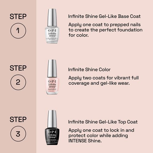 OPI Infinite Shine MarshmelloOo So Sweet | Semi-Sheer Soft White with Pink & Green Shimmer Long Wear Nail Polish | Good Enough to Treat Collection | Holiday 2025