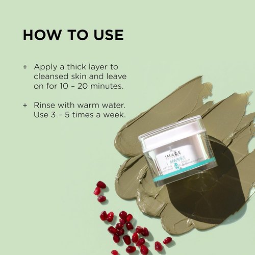 IMAGE Skincare I MASK Purifying Probiotic Mask - Clay & Charcoal Facial Treatment, 2 oz
