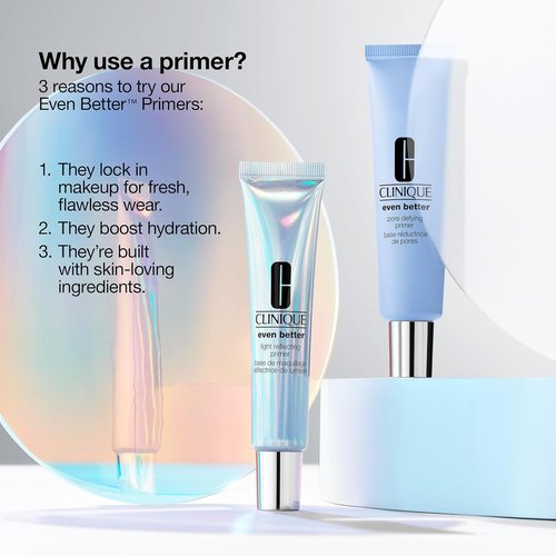 Clinique Even Better Pore Defying Face Primer - Hyaluronic Acid & Niacinamide | Blurs Pores & Reduces Shine