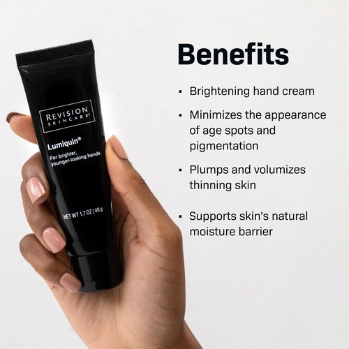 Revision Skincare Lumiquin® Hand Cream - Anti-Aging Moisturizer for Skin Brightening | 1.7 oz