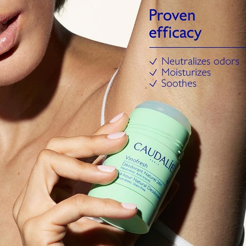 Caudalie Vinofresh Natural Deodorant Stick - Aluminum & Alcohol Free, Eucalyptus & Grape - 50g