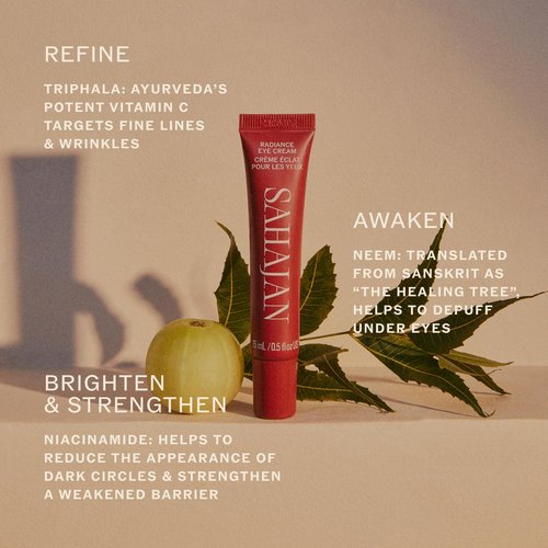 Sahajan Radiance Eye Cream - Brightening Formula with Niacinamide & Vitamin C | 0.5 fl oz | All Skin Types