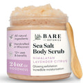 Bare Botanics Body Scrub - Himalayan Lavender Citrus Salt Scrub 24 oz | Naturally Scented & Cruelty-Free Exfoliator