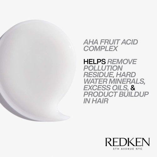 Redken Detox Clarifying Shampoo - Removes Buildup & Strengthens Hair Cuticle for All Hair Types
