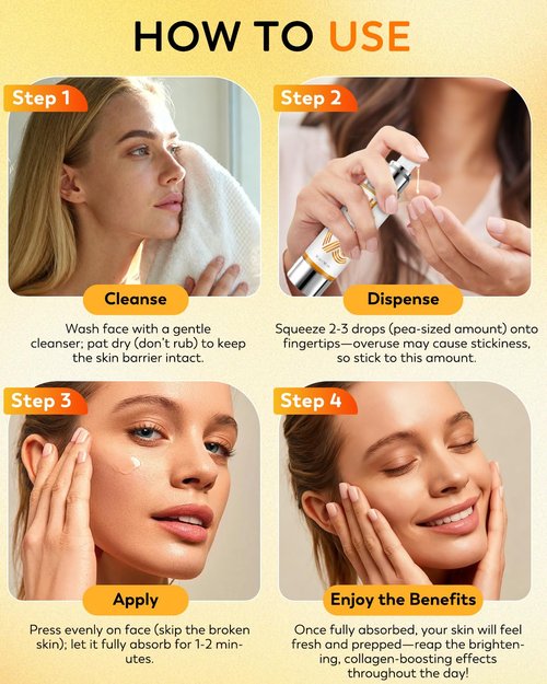 HANYWIL 20% Super Vitamin C Serum for Mature Skin, Targets Age Spot & Wrinkle Reduction with Hyaluronic Acid, Hydrating Anti-Age Serum 1.7fl oz