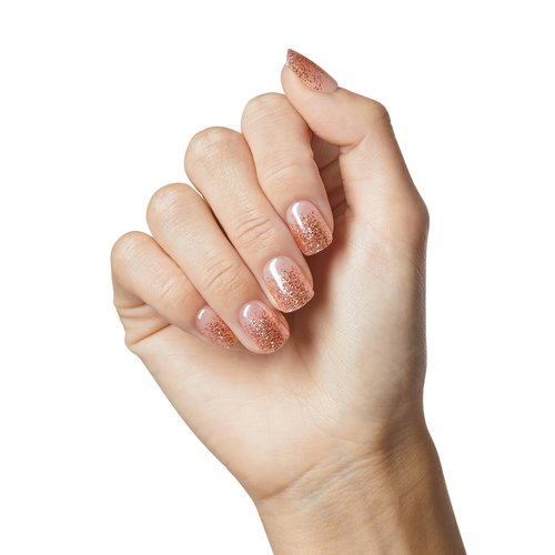 KISS imPRESS No Glue Mani Press On Nails, Color FX, 'Dimension', Neutral, Short Size, Squoval Shape, Includes 30 Nails, Prep Pad, Instructions Sheet, 1 Manicure Stick, 1 Mini File