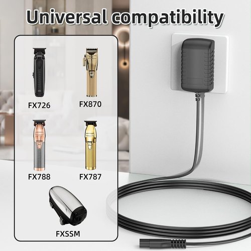 BabylissPro AC Adapter - 4.5V Power Supply for FX Barberology Clipper & Trimmer Models