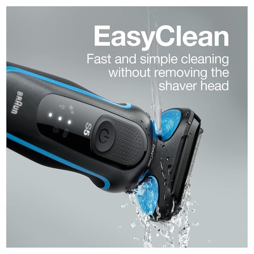 Braun Series 5 5049cs Electric Shaver - Cordless Wet & Dry Face Shaver with Beard Trimmer, Blue