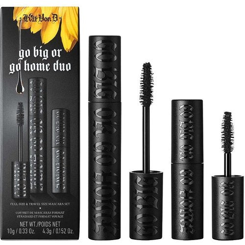 KVD Vegan Beauty Go Big or Go Home Mascara Set - Volumizing Formula for Dramatic Lashes