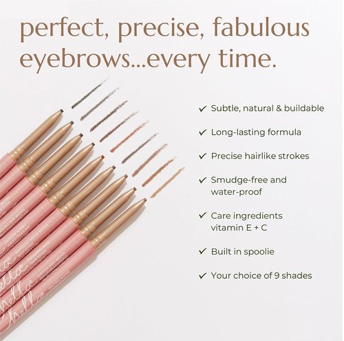 Chella Eyebrow Pencil - Easy-To-Use Brow Definer for Shaping & Filling - Long-Wear Blonde Pencil with Precise Tip