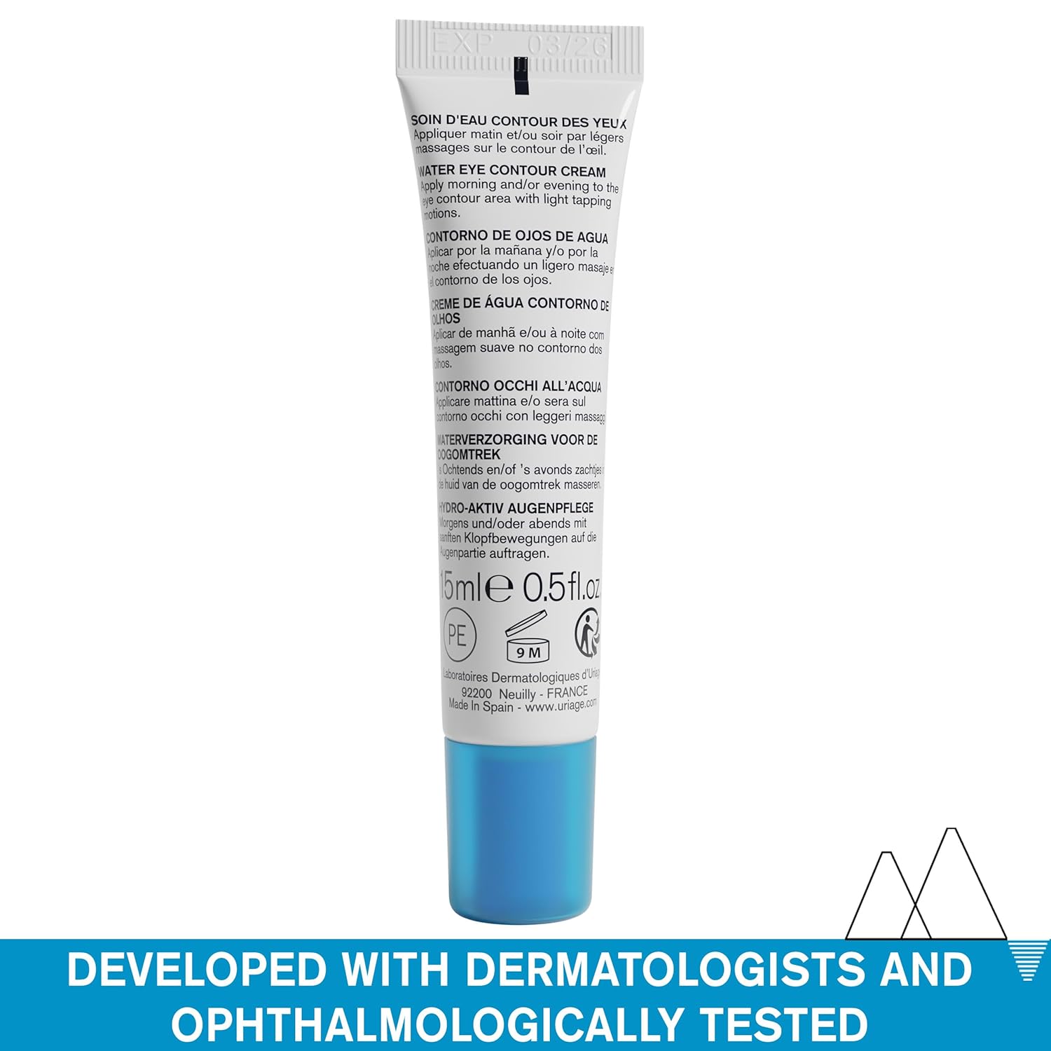 Uriage Eye Cream - Hydrating Formula with Hyaluronic Acid | Reduces Puffiness & Dark Circles