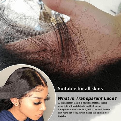 13x4 Full Lace Frontal Closure Ear To Ear 130% Density Free Part Straight Brazilian Virgin Human Hair Lace Frontal With Baby Hair For Black Women Natural Color 12 inch(13X4 lace frontal, 12)