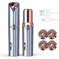Facial Hair Removal for Women, GURELAX Hair Remover for Face, Painless Hair Removal Device, Face Shavers for Chin Upper Lip -Included 4 x Replacement Heads