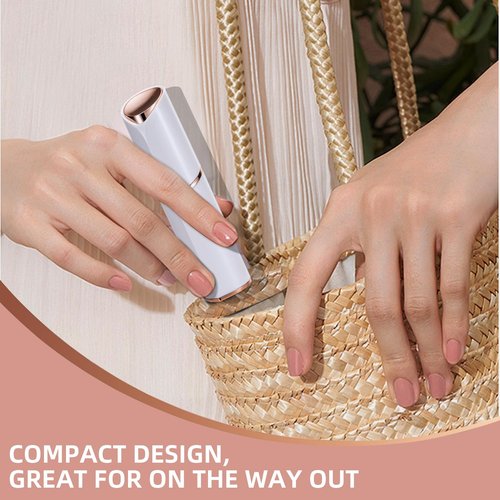 Facial Hair Removal for Women, Electric Rechargeable Painless Hair Remover for Face, Upper Lips, Chin, Peach Fuzz, with LED Light