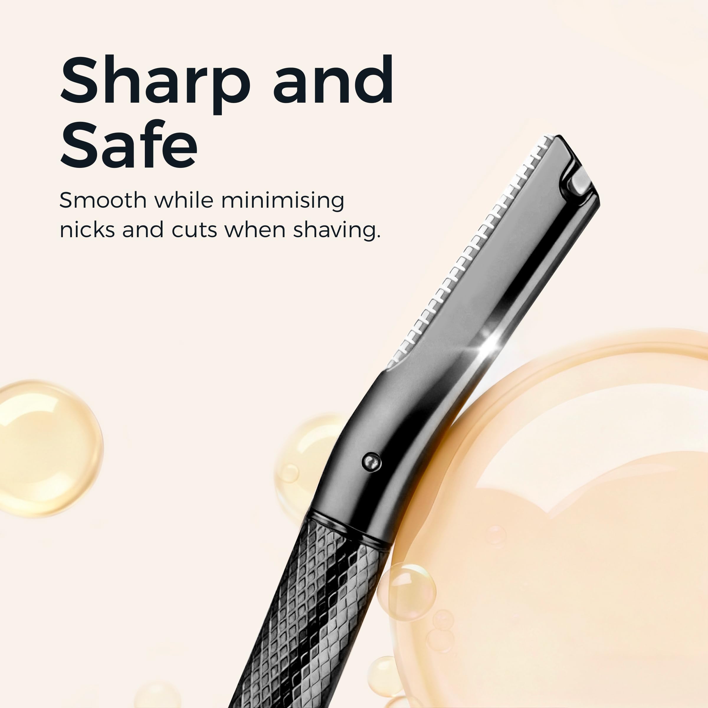 ZOMCHI Eyebrow Razor, Face Razors for Women&Men, Eyebrow Trimmer Shaper with Precision Cover,Facial Shaver with 6 Blades (Black)