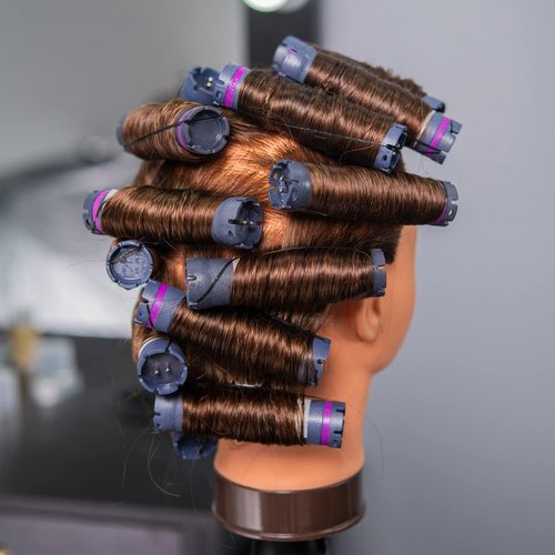 Headstar 24-26" Human Hair Mannequin Head - Hairdresser Training Head for Practice Cutting & Braiding