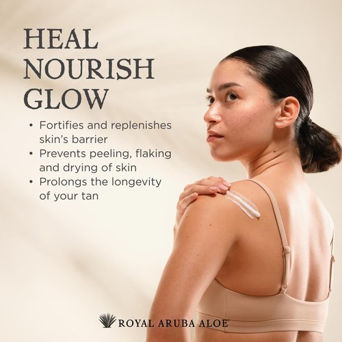 Aruba Aloe After-Sun Skin Repair Lotion - Hydrating and Soothing - Enriched with Aloe Vera - 2 oz Tube