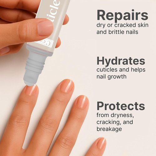 C CARE Fragrance-Free Cuticle Oil - Natural Hydrating Nail Treatment for Damaged Skin | 10ml