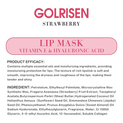 Skiennix Lip Mask - Hydrating Overnight Treatment with Hyaluronic Acid & Vitamin E | 0.7 oz for Soft, Smooth Lips
