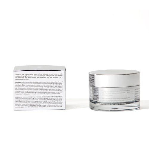Lepique Retinol Night Cream 1.69oz - No.1 Korean Premium Overnight Repair Cream for Face and Neck - Collagen, Centella, Hyaluronic Acid - Anti aging, Acne, Moisturizer, Face Cream, Hydrating, Firming