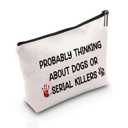 JFEHBFL True Crime Gifts for Women Makeup Bag True Crime Lover Gift Zipper Pouch Travel Cosmetic Bag Birthday Gifts for Women