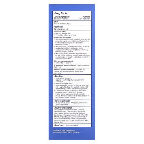 PanOxyl 10% Acne Foaming Wash 5.5 Ounce (Pack of 1)