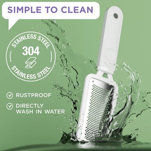 Lee Beauty Professional Callus Remover for Feet-Rasp Foot File Scrubber for Dead Skin Remover for Cracked Heels & Dry Skin-Sturdy Scraper Tool, Easy to Use & Clean-Pedicure Supplies for Smooth Foot