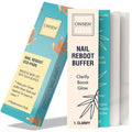 Onsen Secret Professional Nail Buffer Replacement Pads | Ultimate Shine Nail Buffing w/ 3 Way Buffing Methods - 1 Pack of 4 Combo Buffer Pads by Onsen