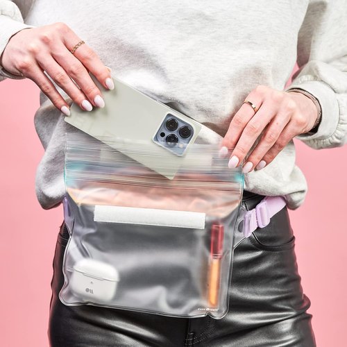 Case-Mate Waterproof Phone Pouch - IP68 Triple Seal Protection with Adjustable Strap | Iridescent for iPhone 17 Pro Max & More