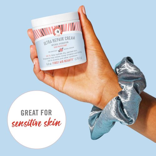 First Aid Beauty Ultra Repair Cream - Intense Hydration Moisturizer for Face & Body | Pink Grapefruit, 6 oz.
