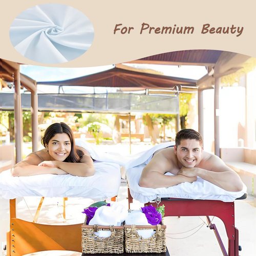 4 Sets Extra Thick Massage Table Sheets Sets Soft Premium Microfiber 3 Piece Set Massage Sheet Set for Salon Spa Bed Include Fitted Covers Flat Sheets Face Cradle Cover