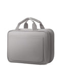 QULUXAO Toiletry Bag for Women & Men, Portable Hanging Makeup Bag/Cosmetic Bag with Compartments, Compact Travel Toiletry Bag Organizers (Grey)