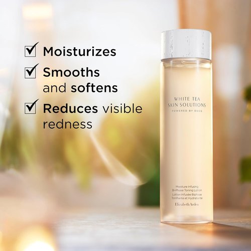 Elizabeth Arden White Tea Toning Lotion - Hydrating Bi-Phase Face Toner, Alcohol-Free & Vegan, 6.76 fl oz