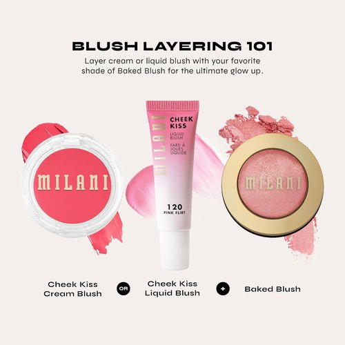 Milani Rose Blush - Powder Blush for Cheeks | Cruelty-Free Makeup for Natural Matte Finish - Coral Cove