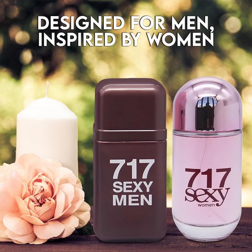 AFLUXE 717 Eau De Parfum Set for Couples - Amber Floral & Bourbon Vanilla | Elegant 100ml Gift Bottle