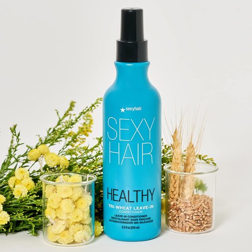 SexyHair Healthy Tri-Wheat Leave-In Conditioner - Up to 90% Better Detangling & Reduced Breakage | Moisture & Shine