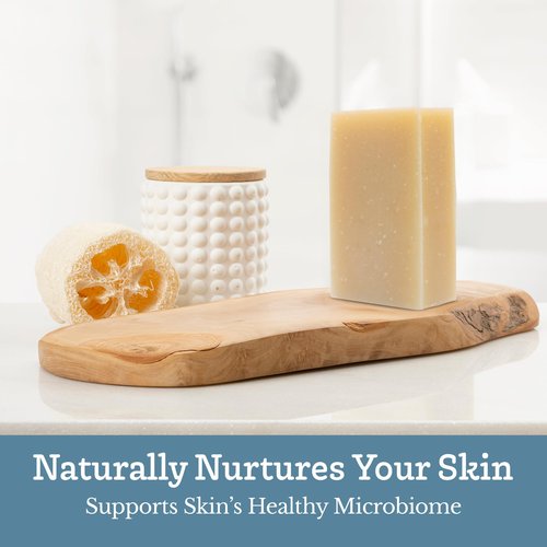 Southern Natural Goat Milk Soap Bar (Unscented 3 Pack) For Dry Sensitive Skin. Natural, Handmade Soap For Men, Women, Kids & Baby. Use On Face & Body