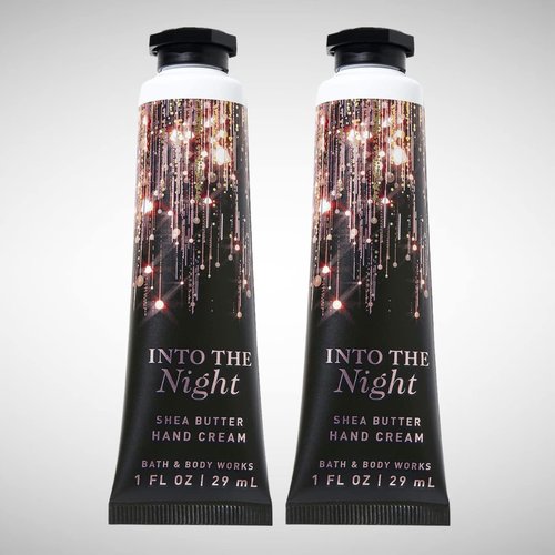 Bath & Body Works Into The Night Hyaluronic Acid Hydrating Hand and Body Cream 1.0 Fluid Ounce, 2-Pack (Into The Night)