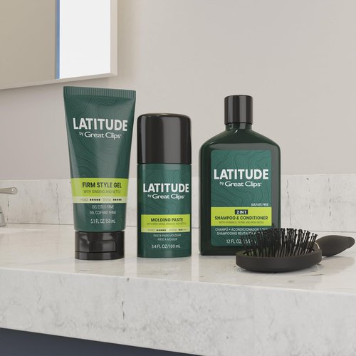 GREAT CLIPS LATITUDE Daily Hydrating Shampoo | Men's Shampoo that Promotes Full + Healthy Hair | For All Hair Types | 32oz | Packaging May Vary